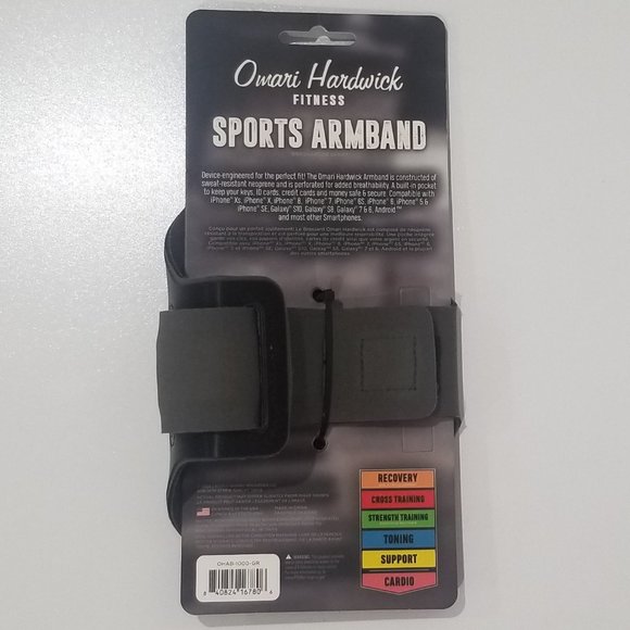 Omari Hardwick - Cardio Sports Armband - Black and Grey - Picture 2 of 9